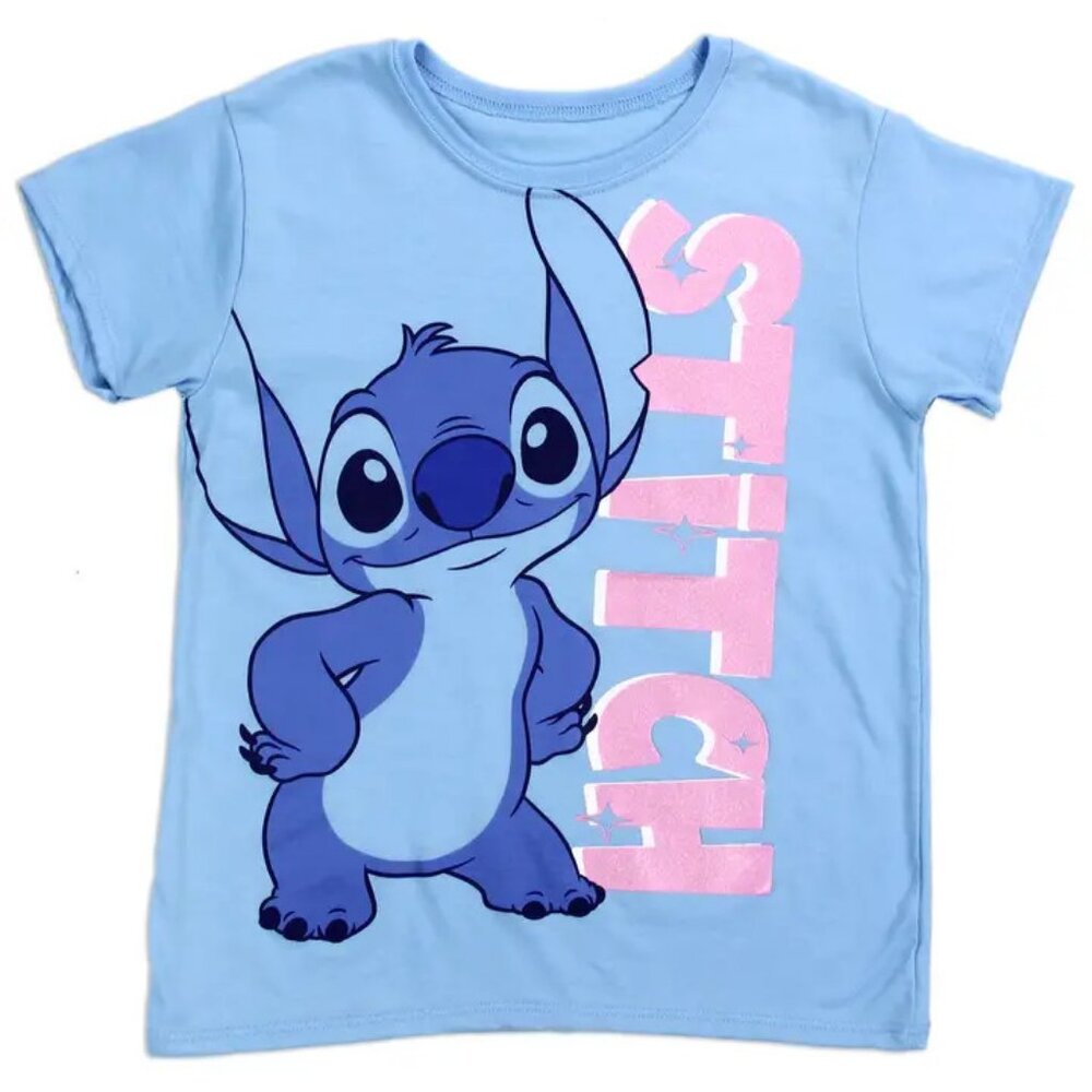 Disney - Stitch Girl's T-shirt - (6X) - NEW